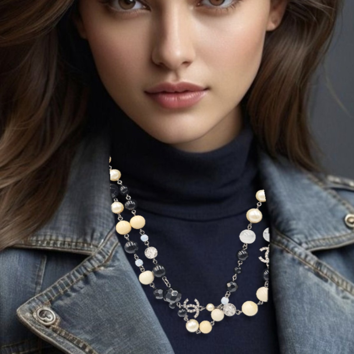 シャネル　ココマーク　パール　ネックレス