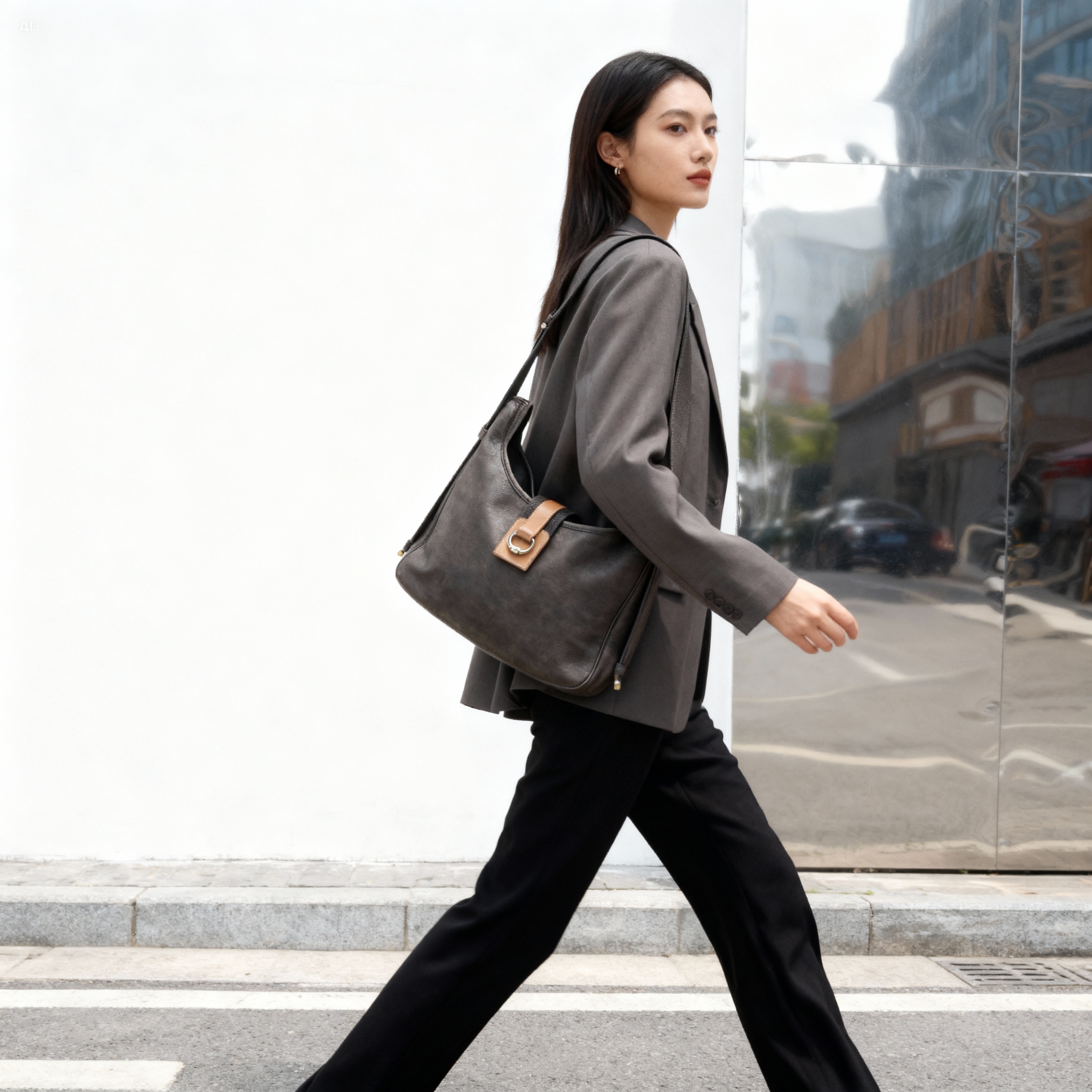 エルメス　サコ　ショルダーバッグ　トワルアッシュ　30日間　レンタル料　8980円　(レンタル14でゲット）