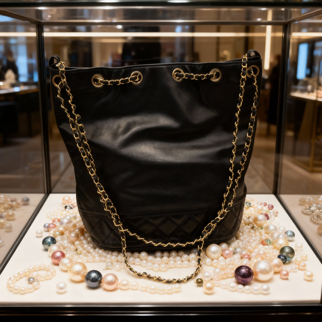 シャネル　ラムスキン　巾着　チェーン　トートバッグ　30日間　レンタル料　8,980円（レンタル13回でゲット）