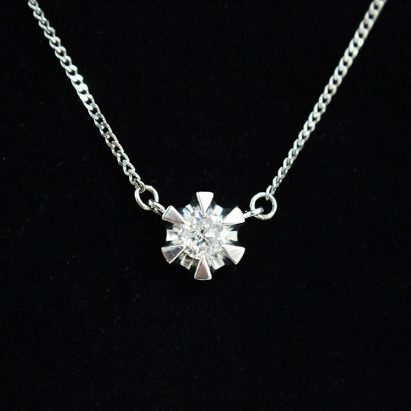 ダイヤモンド　0.31ct　１粒　ネックレス