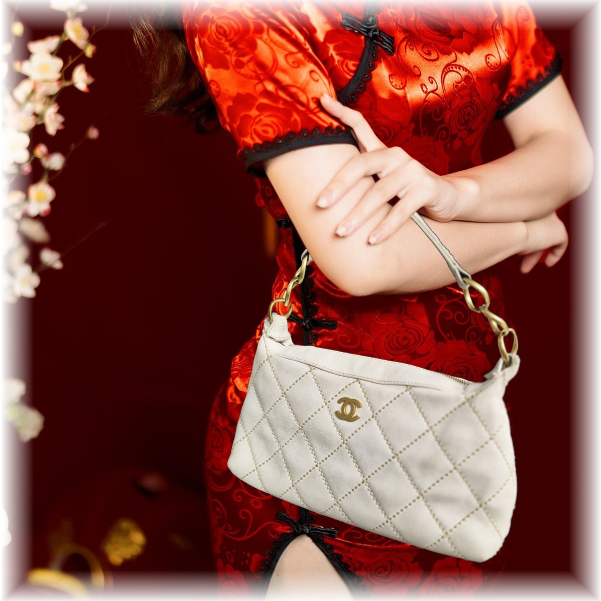 シャネル　ワイルドステッチ　ココマーク　マトラッセ　セミ　ショルダーバッグ　ハンドバッグ